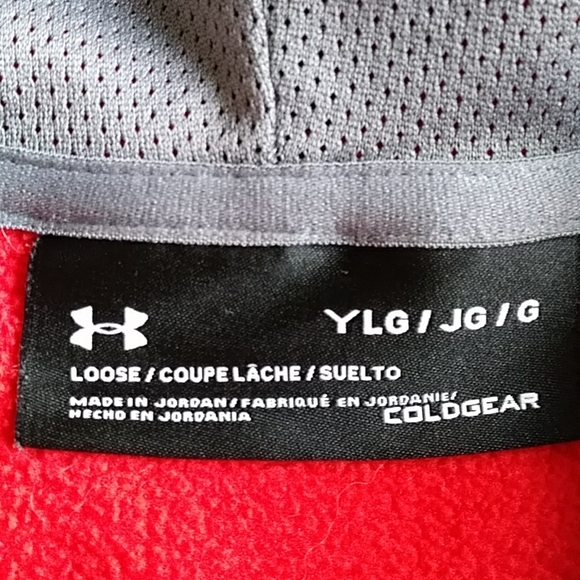 Under Armour Pullover Hoodie Fleece Lined Coldgear Loose - Picture 2 of 14